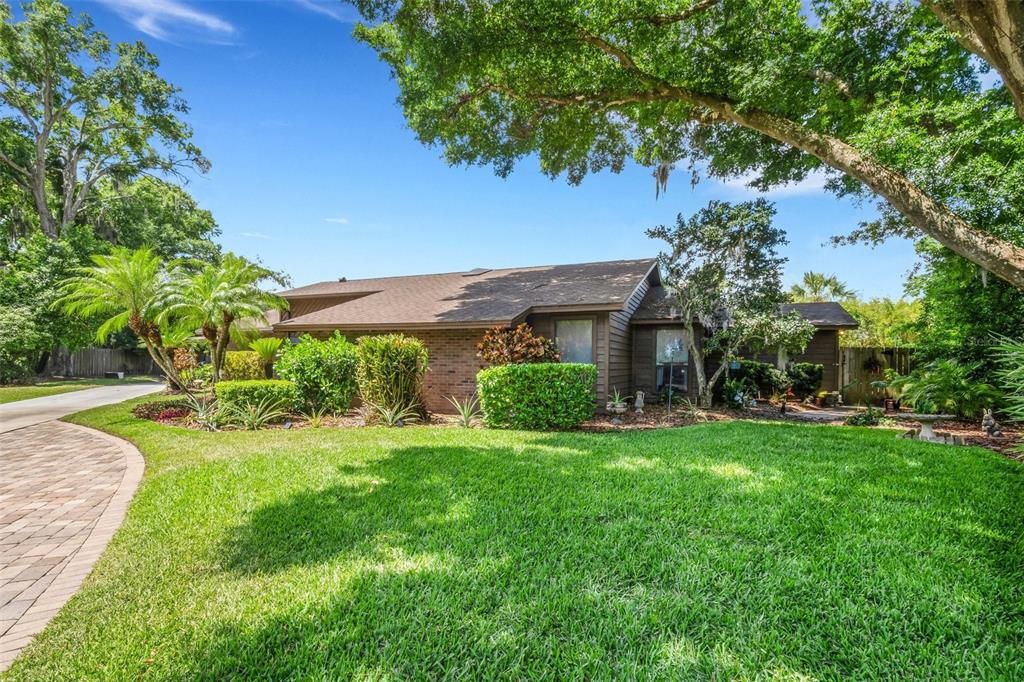 The entire proeprty is lushly landscaped and boasts curb appeal PLUS!