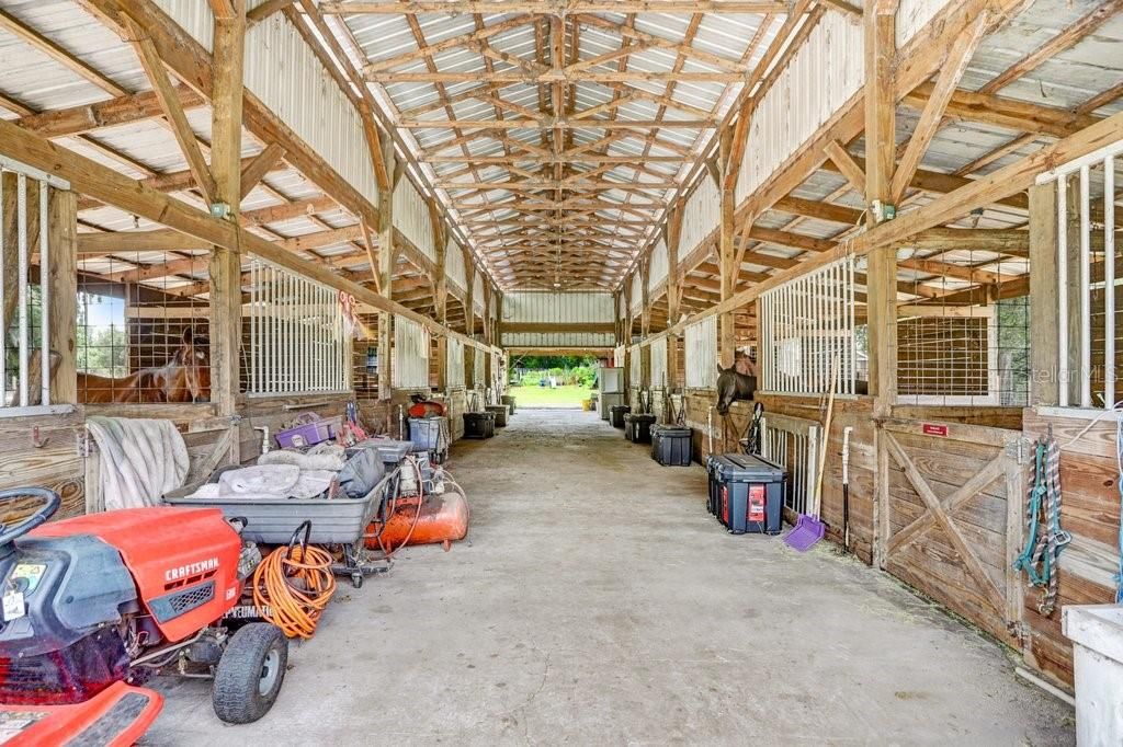 Front Barn with 16 foot aisle
