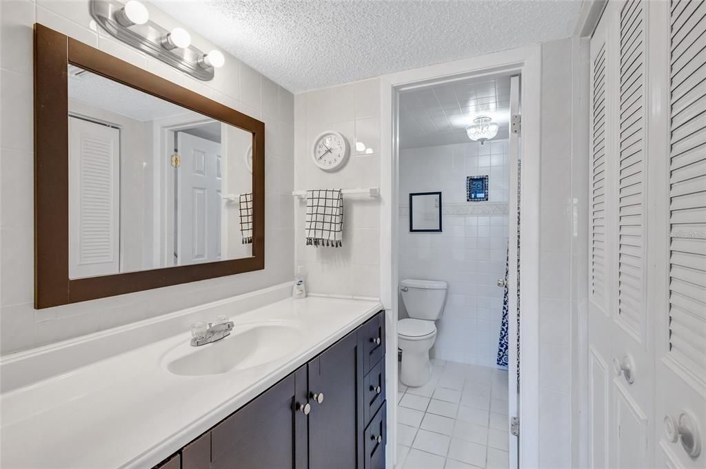En-suite bathroom with updated vanity