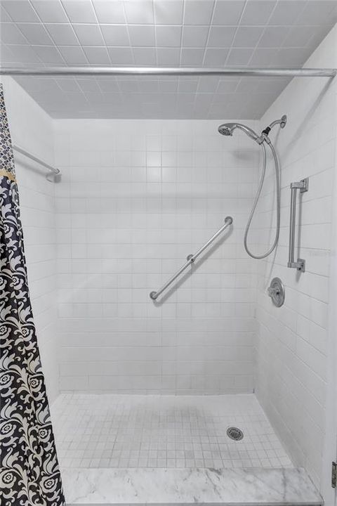 Updated step-in shower