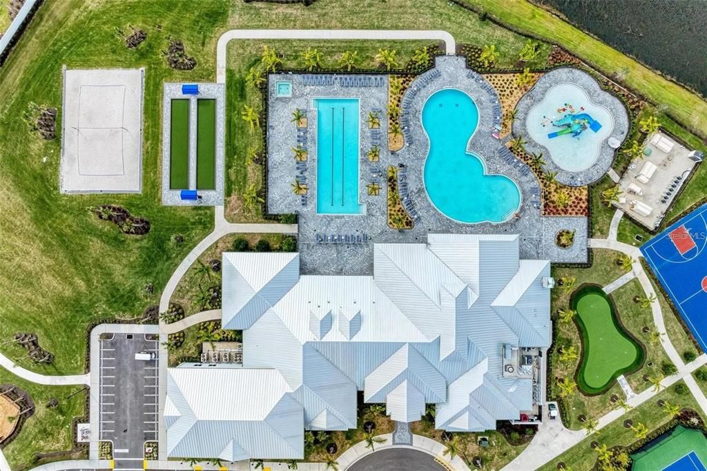 Pools aerial