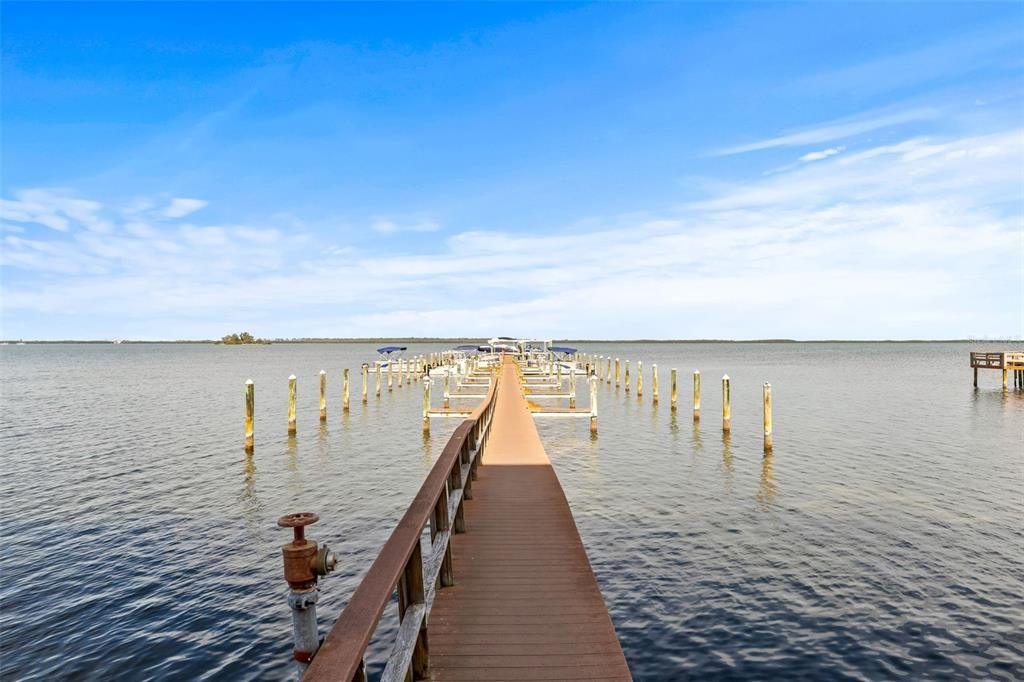 Dock and community boat slip. Boat slip and marina available for additional fees.