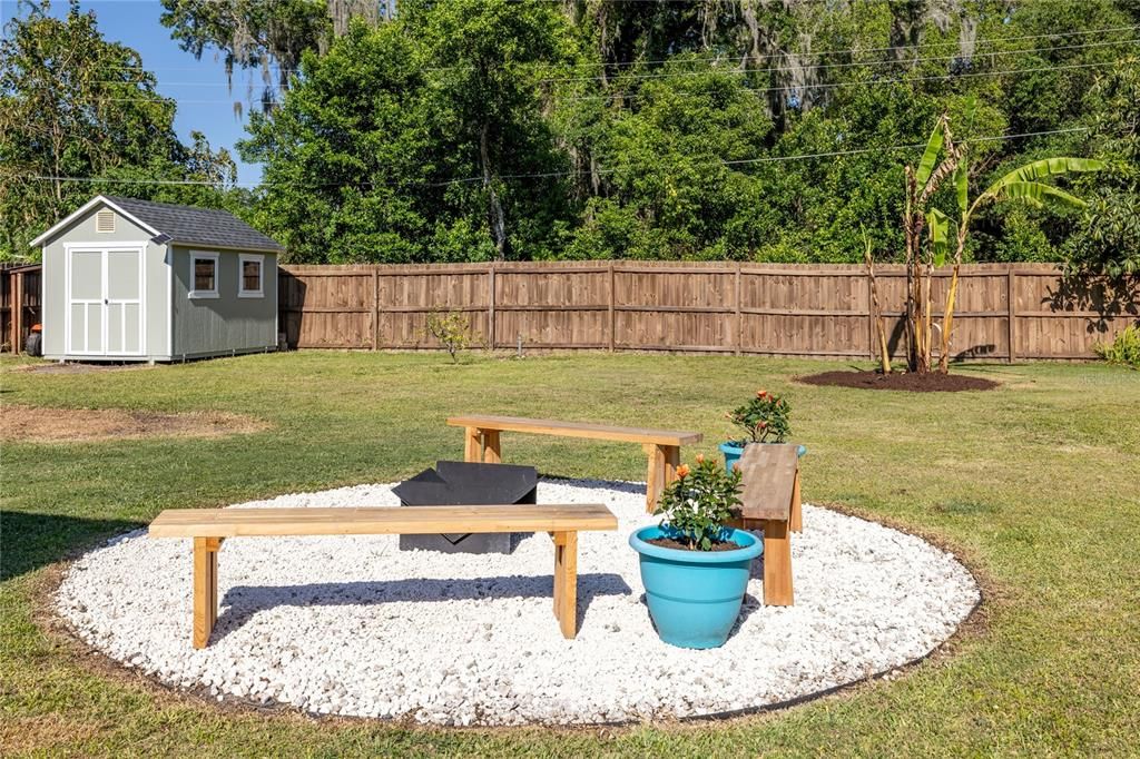 Firepit and Seating Area