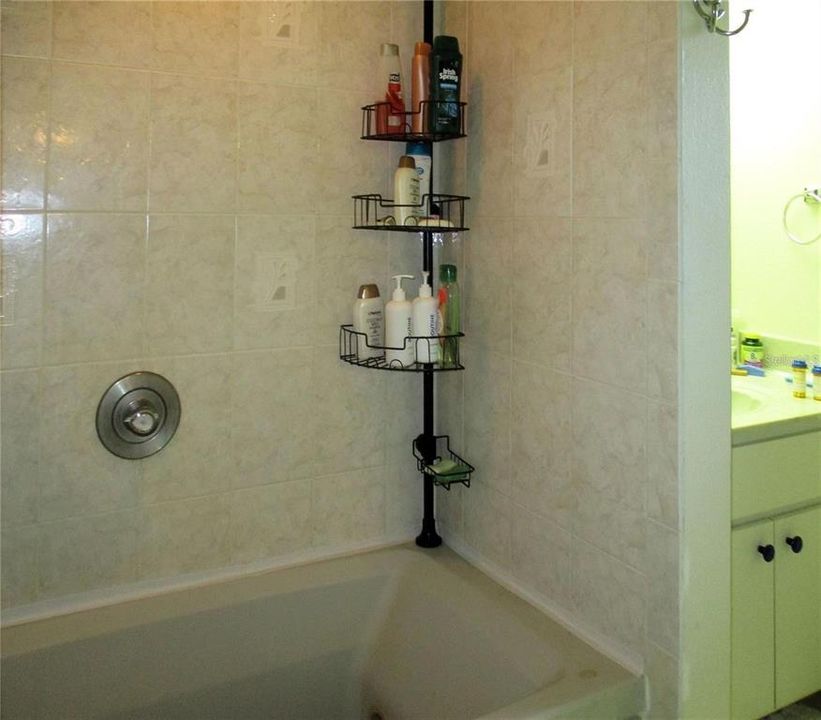 Right side of tub shower combination