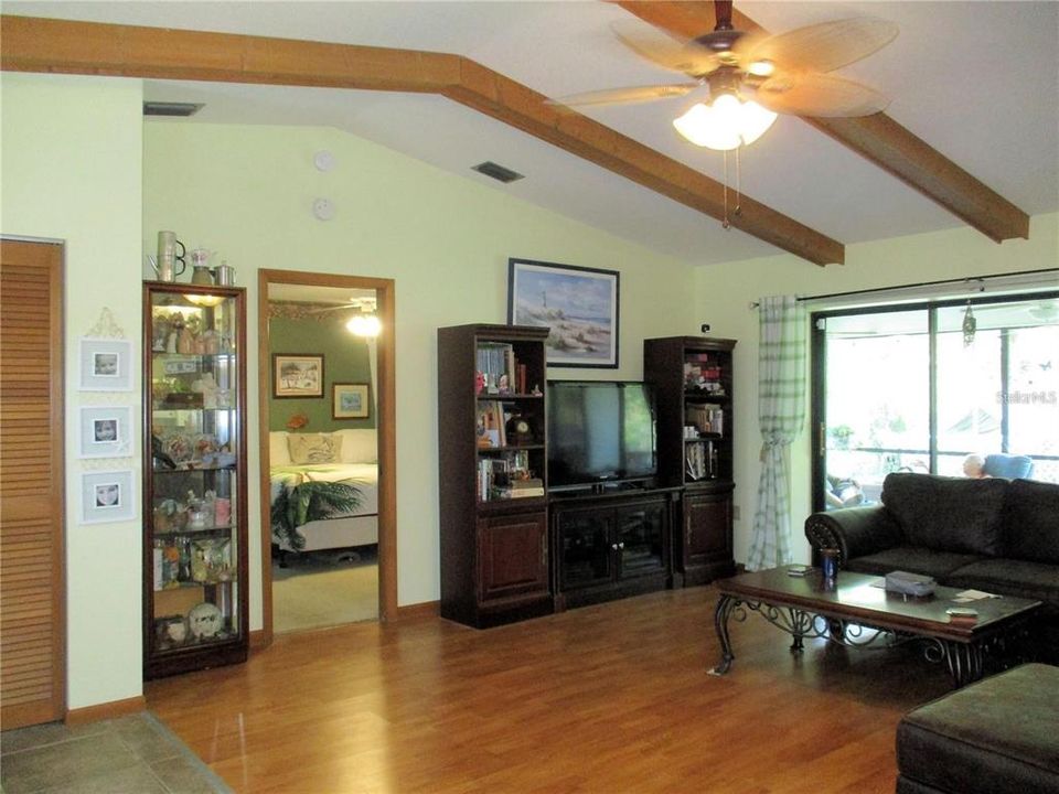 View of living room from hallway
