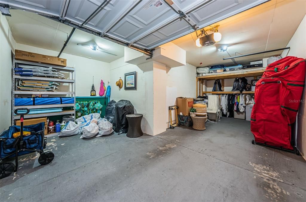 Deeded Oversized Private Garage with Added Storage.