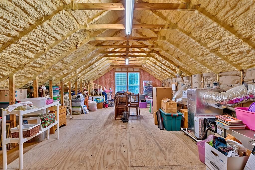 Incredibly Insulated Attic Storage