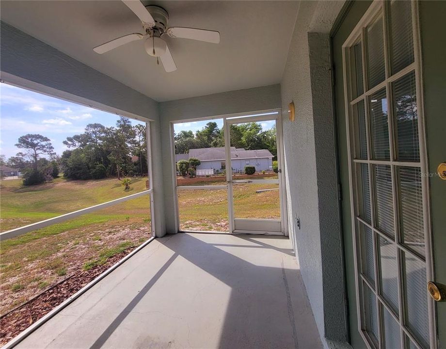 Patio off of living room