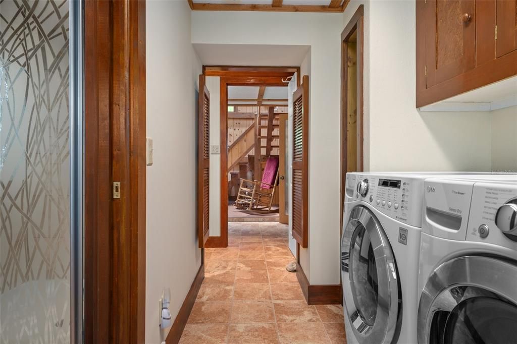 Laundry room on first floor