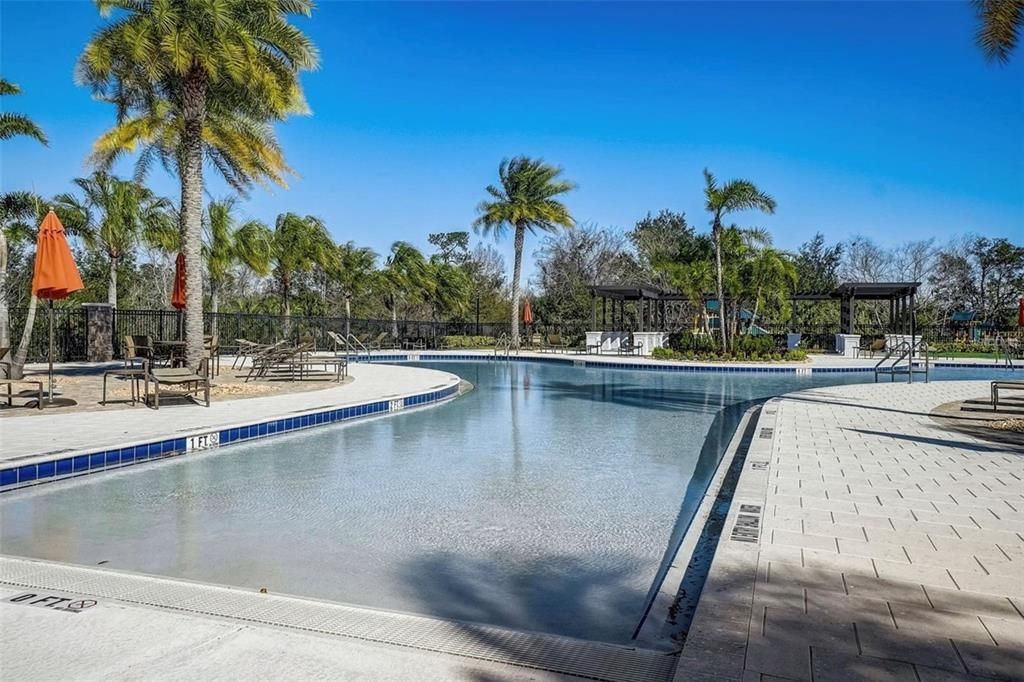 Resort style community pool