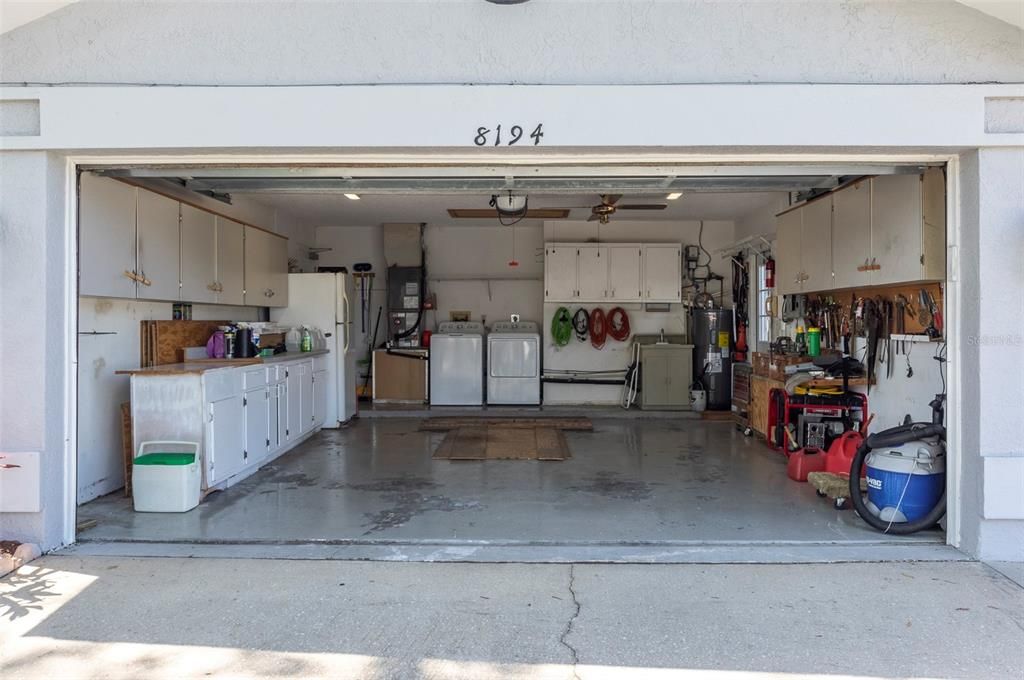 Large 2 car garage