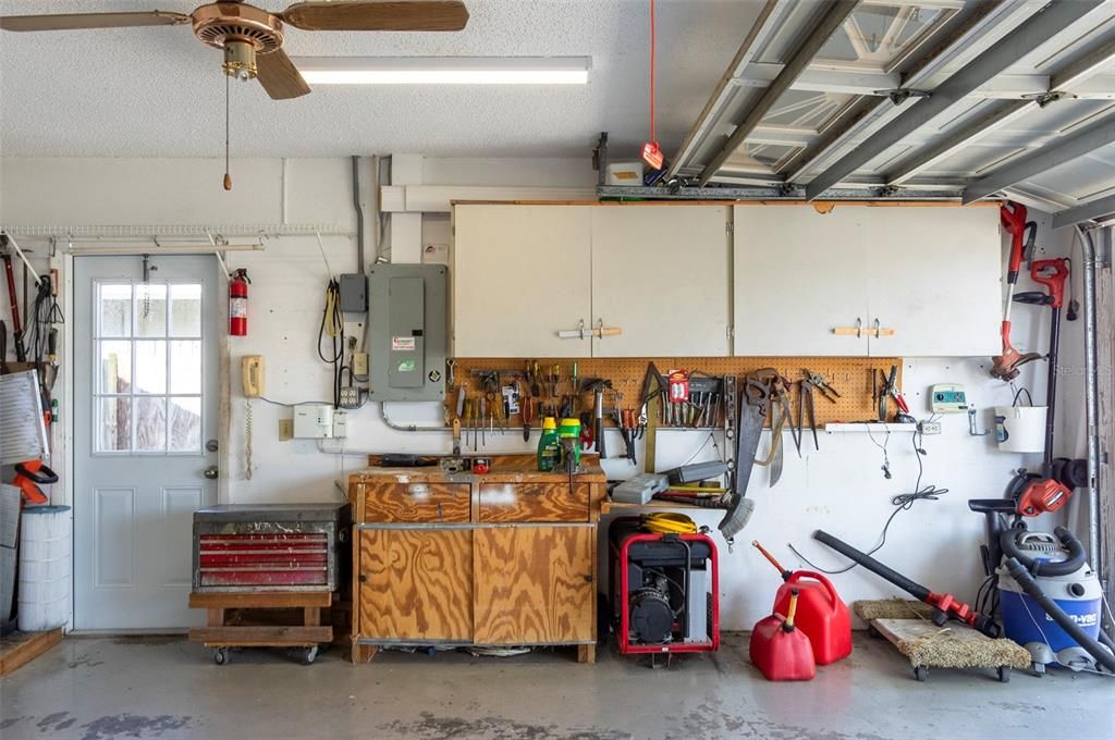 Tool storage and workbench