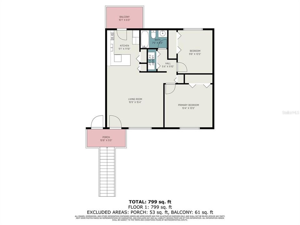 Active With Contract: $129,900 (2 beds, 1 baths, 899 Square Feet)