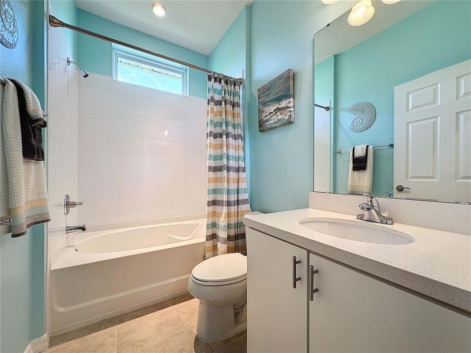 Guest bath with oversized garden tub
