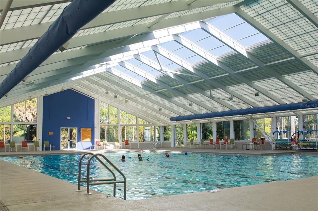 Indoor heated pool for year round enjoyment and exercise