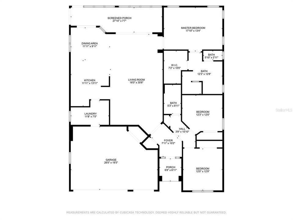 Floor Plan for 3009 French Oak Ave.