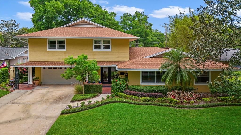 Pride of ownership shows in this lovely two-story, five-bedroom, four-bathroom pool home.