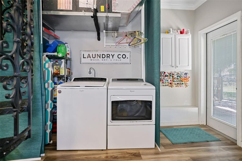 Laundry in Sewing Room
