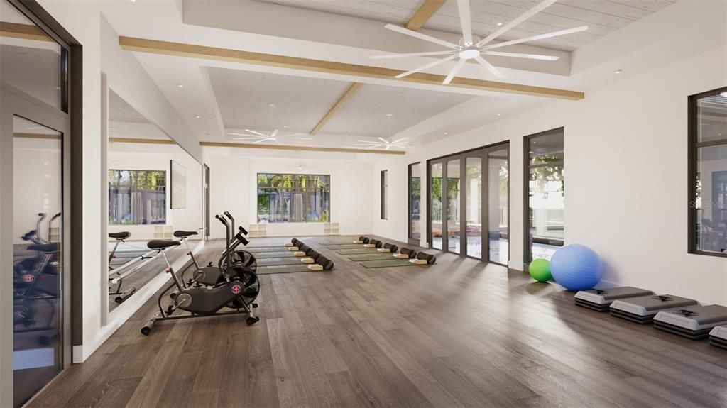 Fitness center within Regency at Babcock Ranch's private amenities