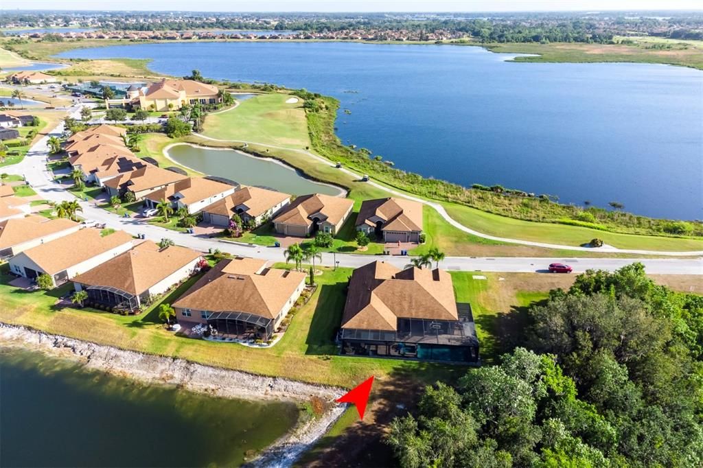 Lake Ashton's 30,000 square foot Health and Fitness Center is visible in the top left of this picture.