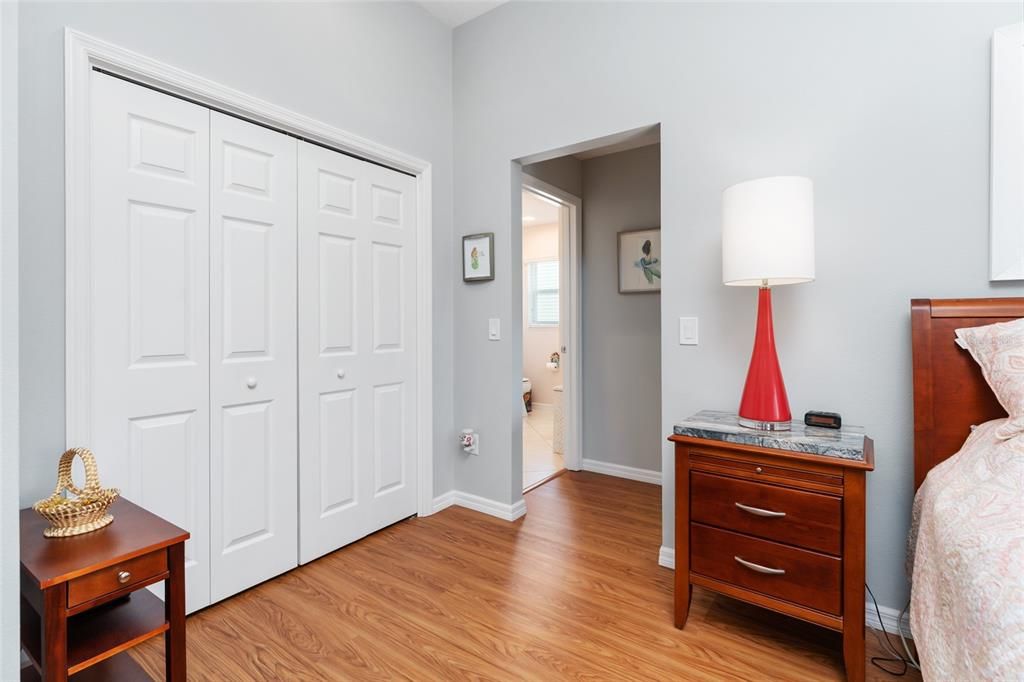 PRIMARY BEDROOM has a large CLOSET with double door entry.