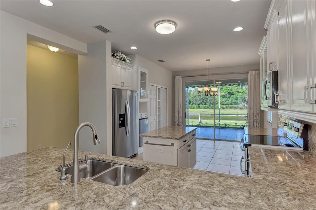 Kitchen View to the pond