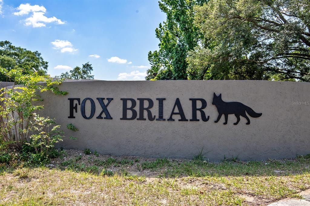 Fox Briar Community Entrance