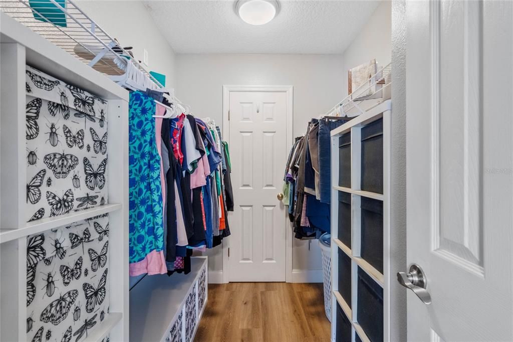 Primary Closet with Owners Closet