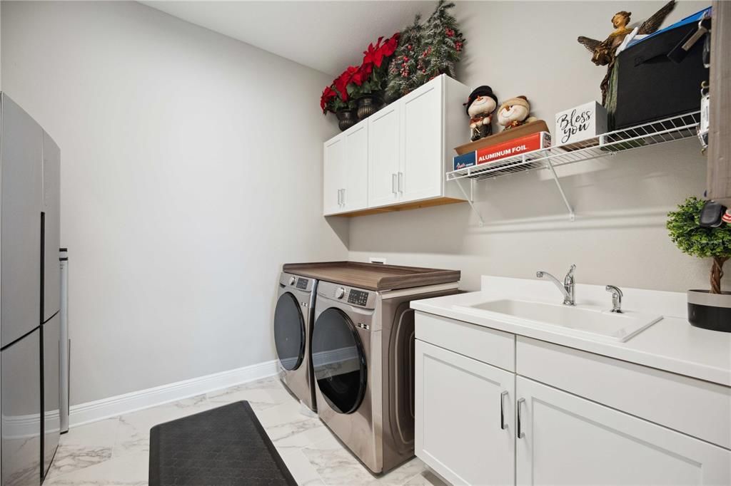 Laundry room with coffee  bar