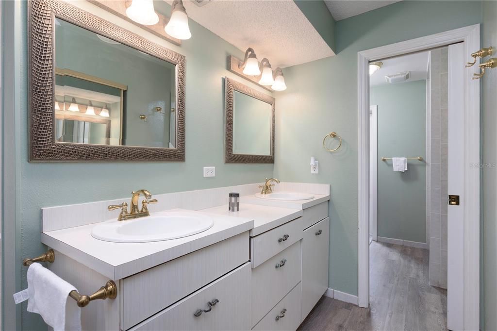 Double vanity sink master bedroom
