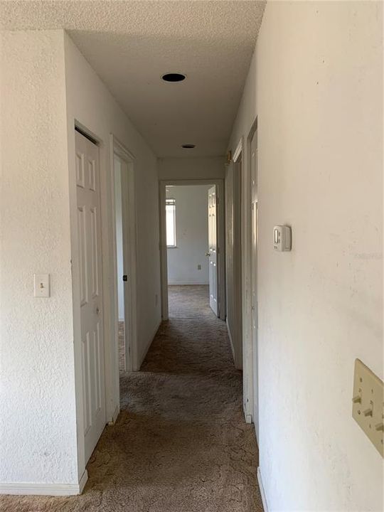Hallway to bedrooms and baths
