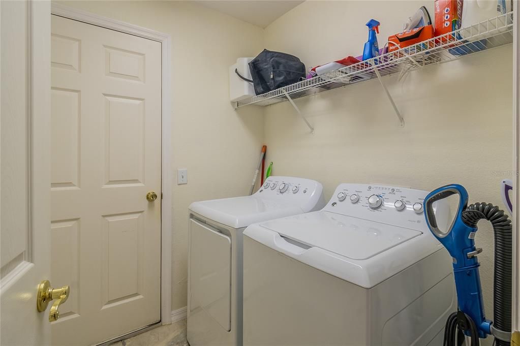 Inside Laundry - Located off the Kitchen - Door is to the Garage