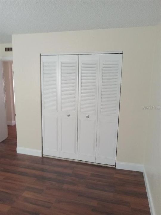 Bedroom with large closet