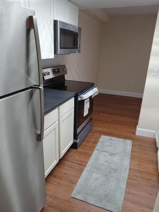 New appliances and cabinets in Kitchen