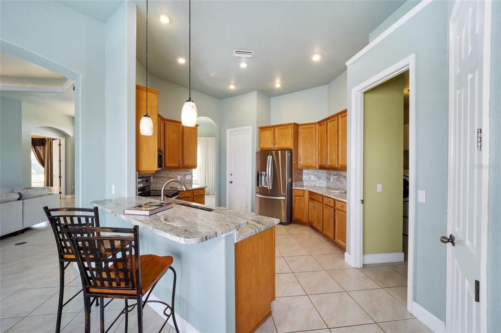 Kitchen looking from breakfast nook.