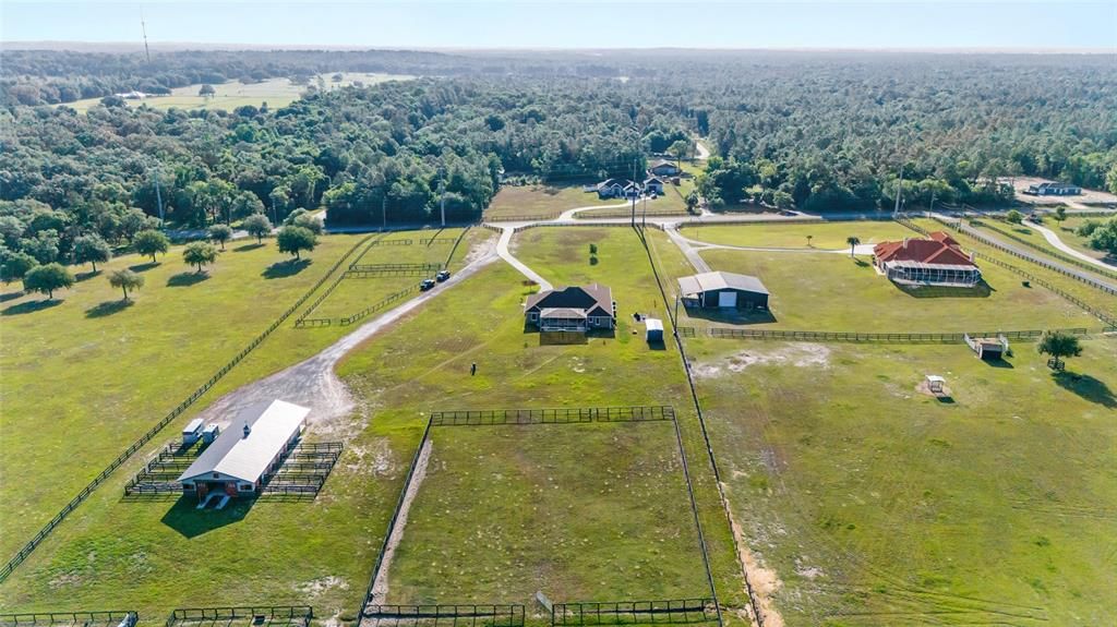 Overhead shot from the West.