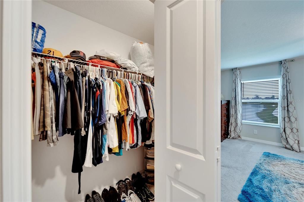 Owner's suite has a built-in closet one side...