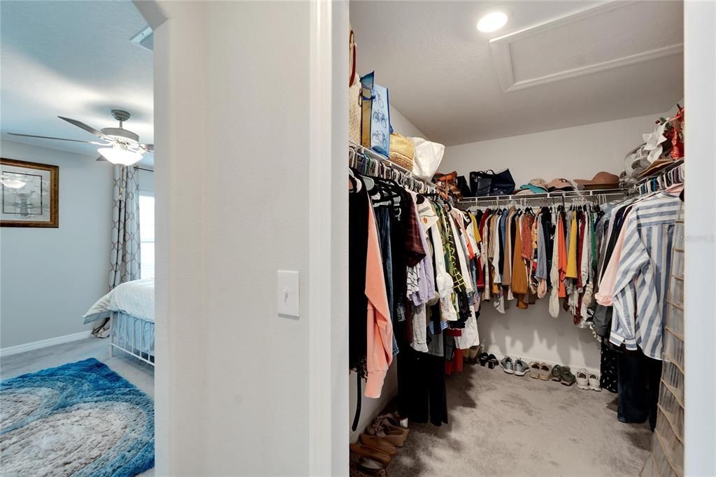 ... and a walk-in closet on the other side!