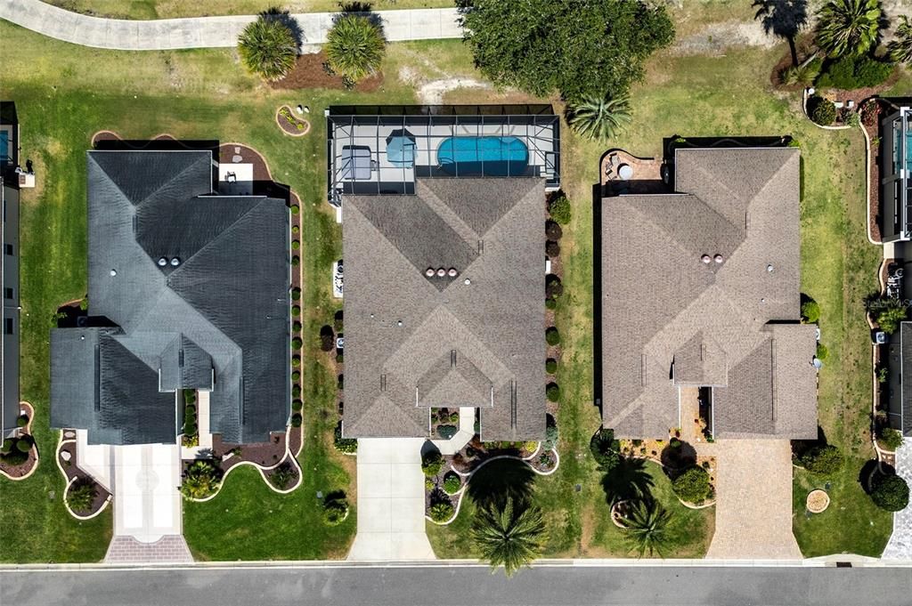 Overhead view of the home.