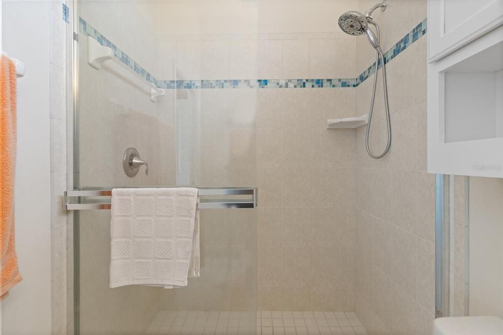 Shower stall in Master bathroom