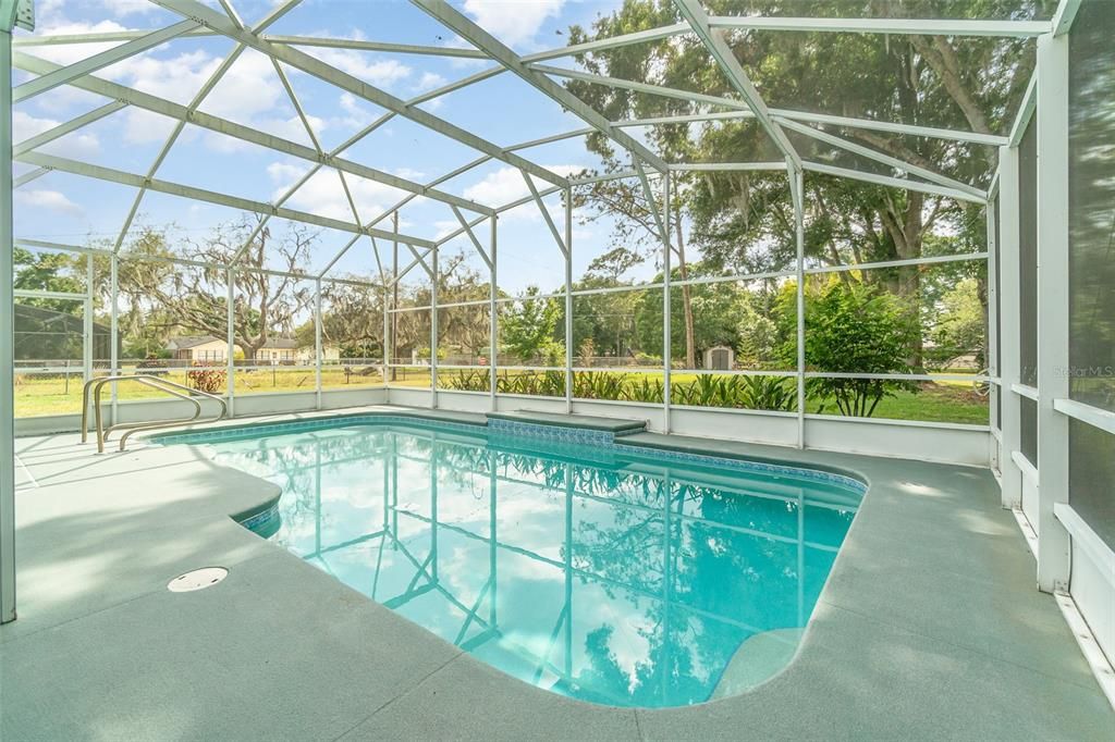 Inground Pool in enclosed patio