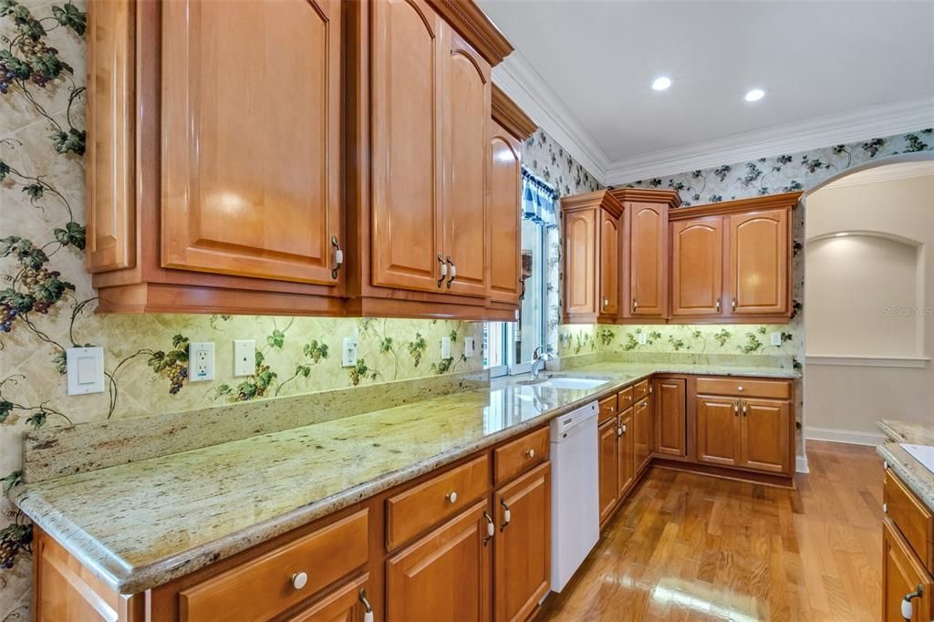 This is a very large kitchen and the heart of the home, perfect for family gatherings.