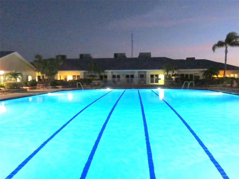 Heated Pool with Lap Lanes