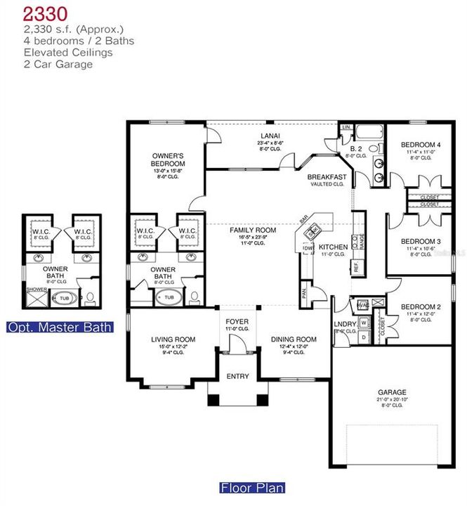 For Sale: $417,100 (4 beds, 2 baths, 2330 Square Feet)