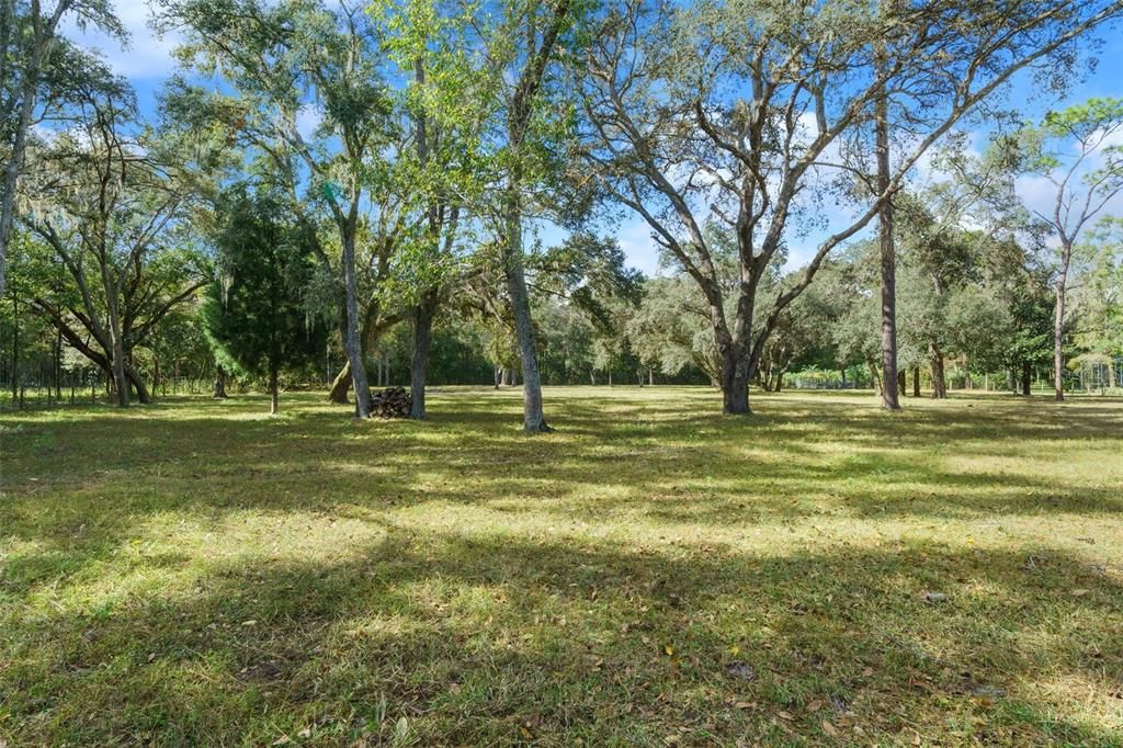 approximately 2.5 acres fenced for cattle or animals.