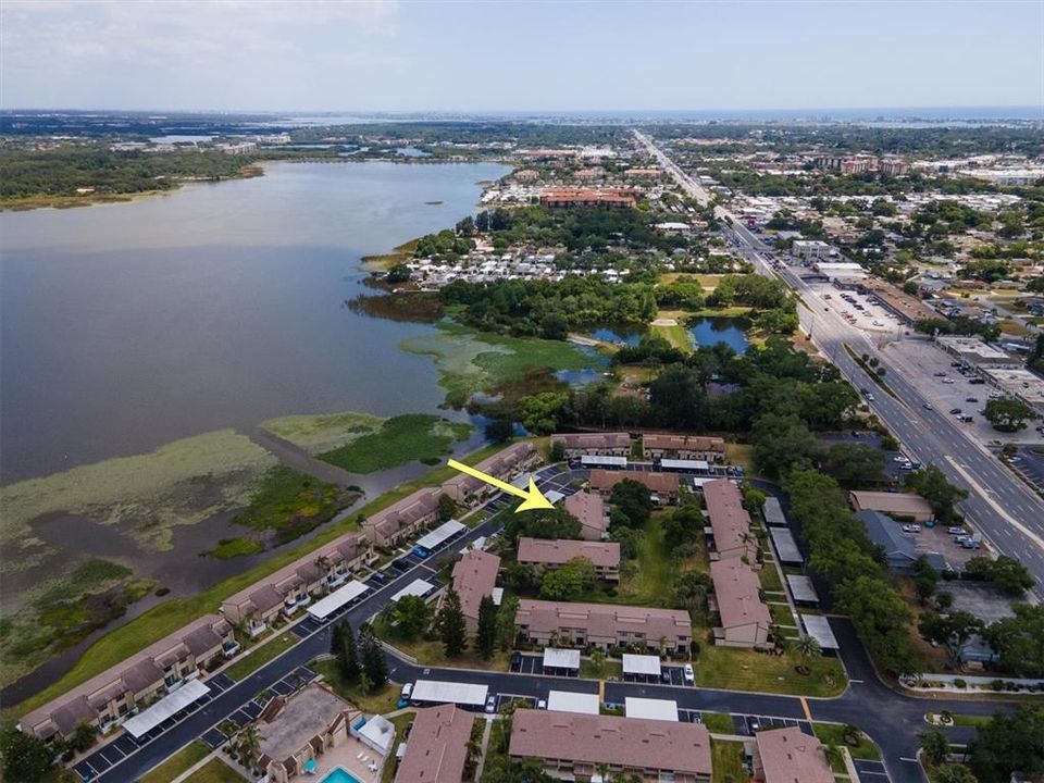 that big road on the right is a straight shot out to the beaches, 4 miles to Madeira Beach to be precise; Pinellas County wins  the top-rated beaches in the whole US every year with all the beaches we have surrounding us