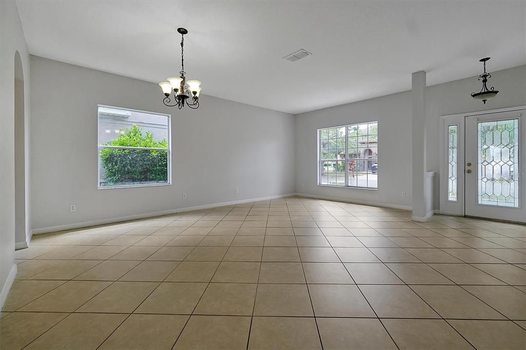 Formal living room and dining room