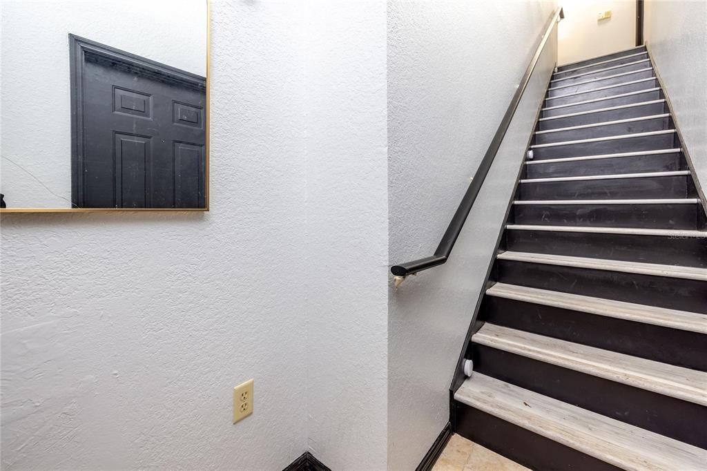 STAIRWAY LEADING TO LIVING SPACE