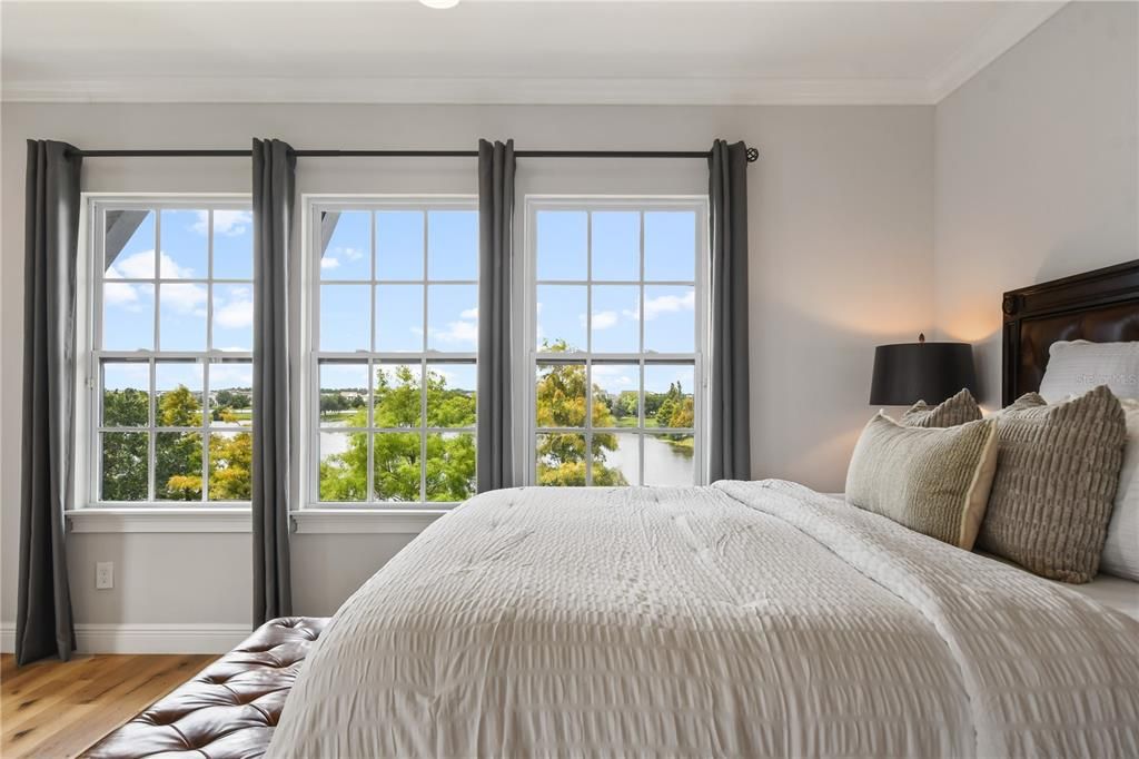 Water Views from the Master Bedroom