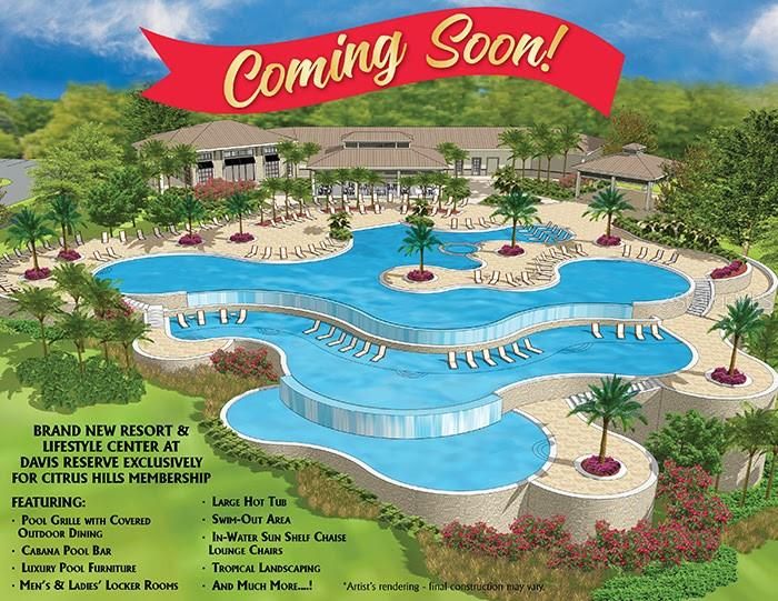 The newest amenity Coming Soon to Citrus Hills' members, will be located in Davis Reserve, adjacent to Brentwood.